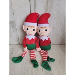 Elf boys plush Santa helper xmas set home decor